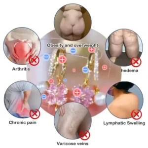 Four-Leaf Clover Lymphvity Magne Therapy Germanium Earrings