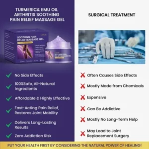 Turmeric & Emu Oil Arthritis Soothing Pain Relief Massage Gel