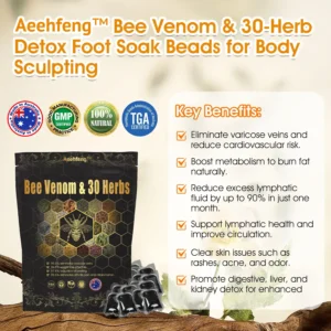 Alternative view of 𝐁𝐞𝐞 𝐕𝐞𝐧𝐨𝐦 & 𝟑𝟎-𝐇𝐞𝐫𝐛 𝐃𝐞𝐭𝐨𝐱 𝐅𝐨𝐨𝐭 𝐒𝐨𝐚𝐤 𝐁𝐞𝐚𝐝𝐬 𝐟𝐨𝐫 𝐁𝐨𝐝𝐲 𝐒𝐜𝐮𝐥𝐩𝐭𝐢𝐧𝐠