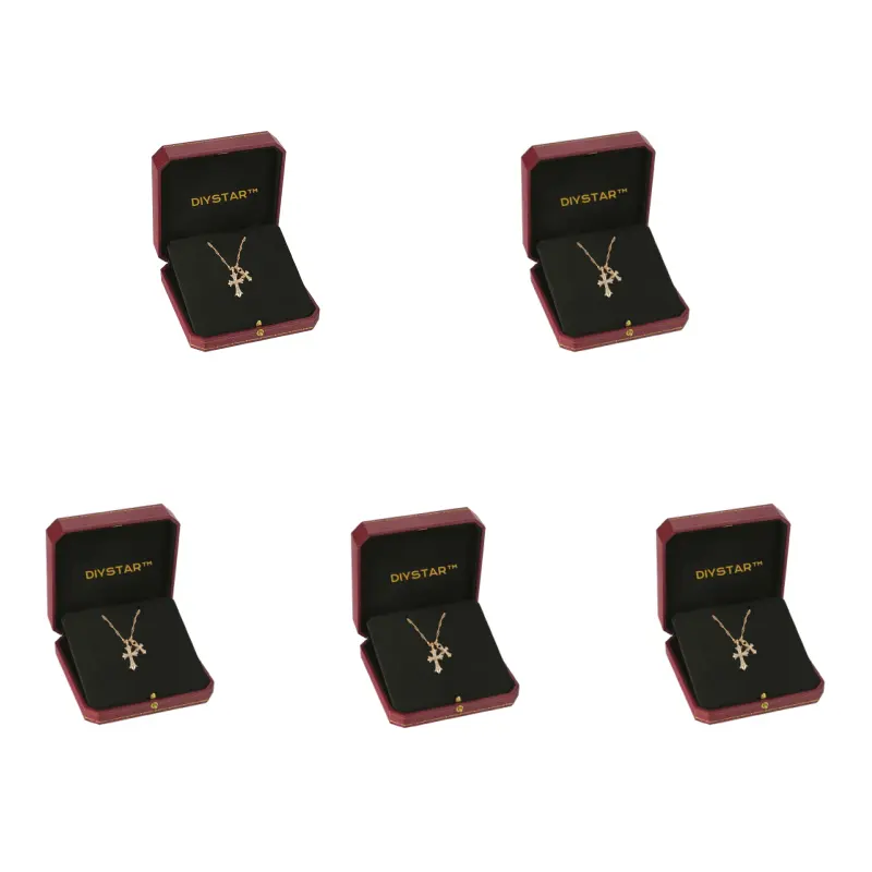 Lymphatic Magnetic Therapy Cross Design Diamond Necklace - Image 23