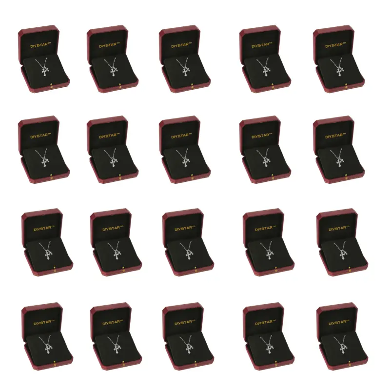 Lymphatic Magnetic Therapy Cross Design Diamond Necklace - Image 27