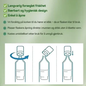 Seks-i-én helseløsning som munnvæske