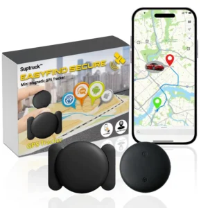 EasyFind SECURE Mini Magnetic GPS Tracker - Anti-Theft GPS Tracker For Car/Person
