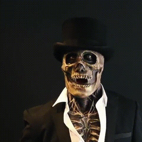 The latest skeleton biochemical mask for 2021-Creative GIF Introduction - Image 2