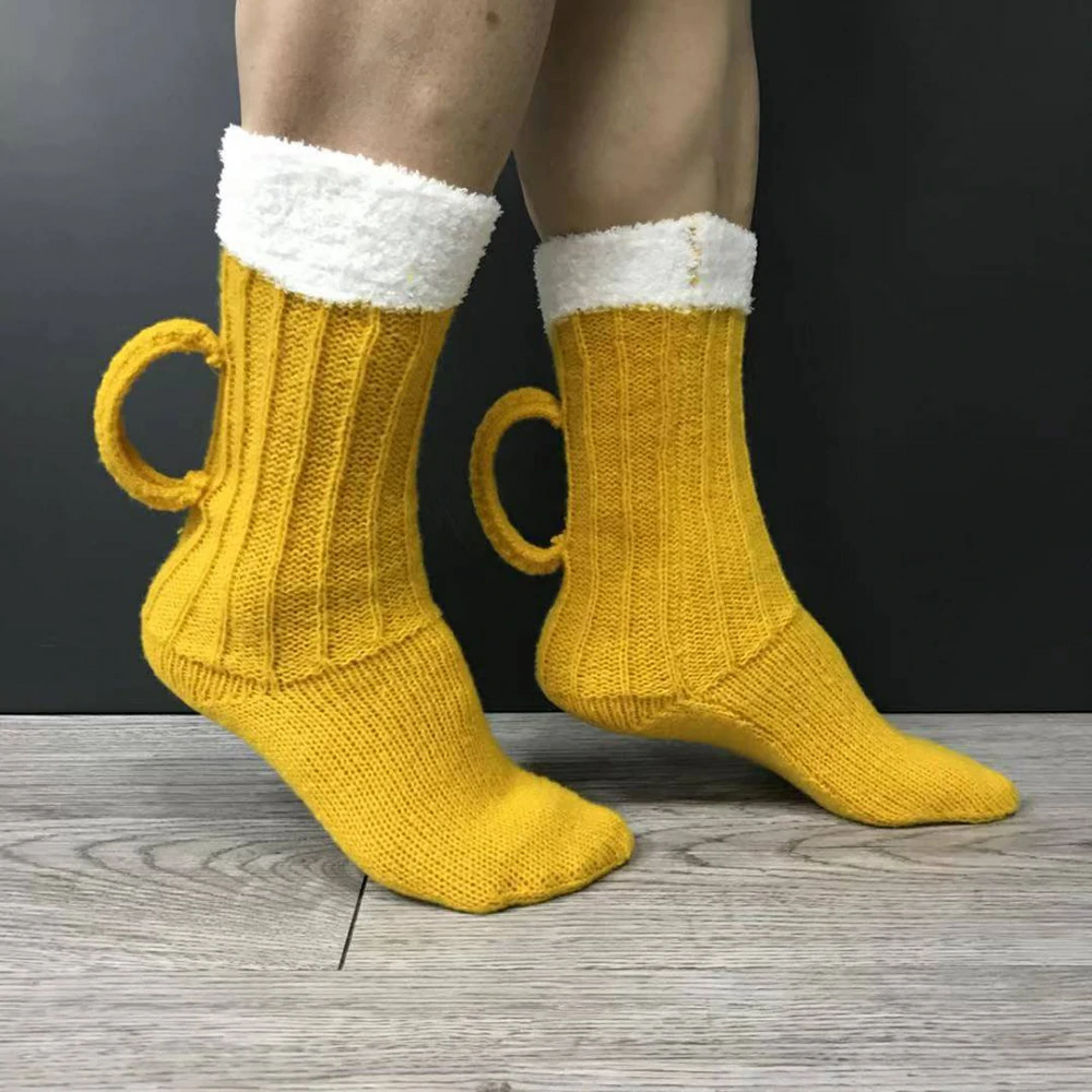 Beer Mug Knit Socks - Image 3