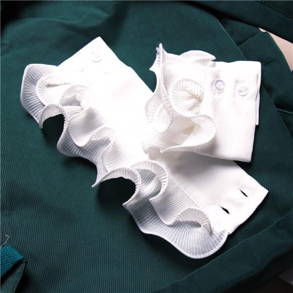 2Pcs/Pair Women Floral Lace Pleated Fake Sleeves - Image 7