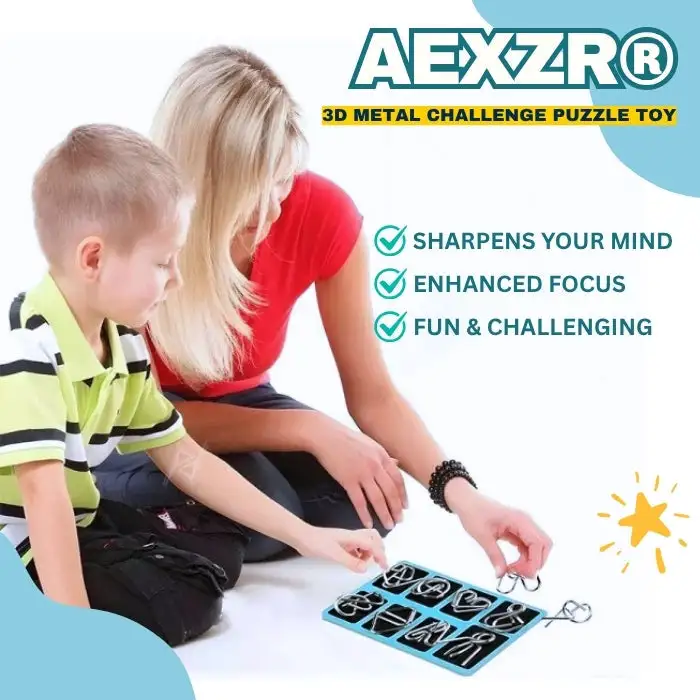 3D Metal Challenge Puzzle Toy - Image 2