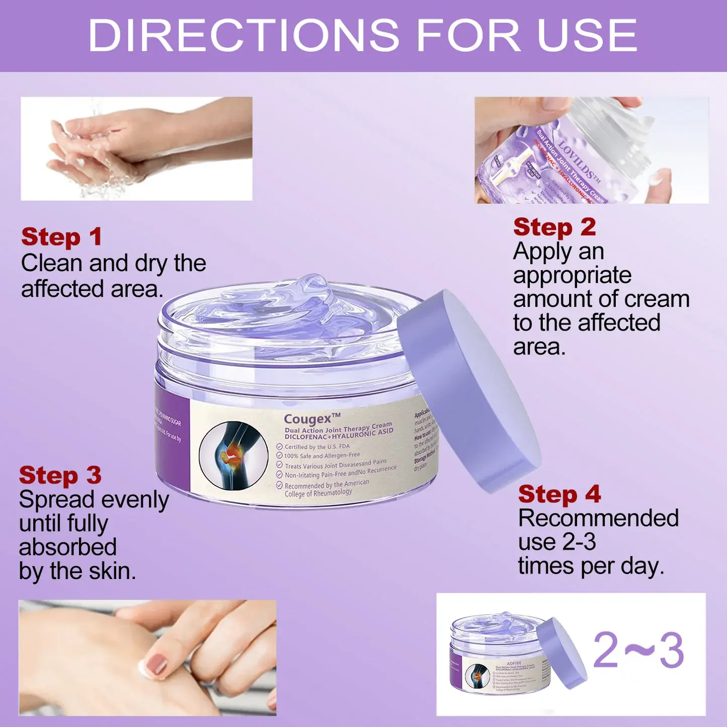 7 Day Rapid Joint & Bone Therapy Cream - Image 4