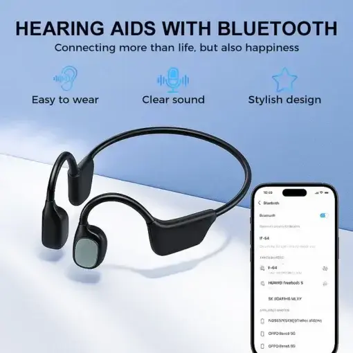 Cougex Bone Conduction Smart Hearing Aid Bluetooth Earphones - Image 3