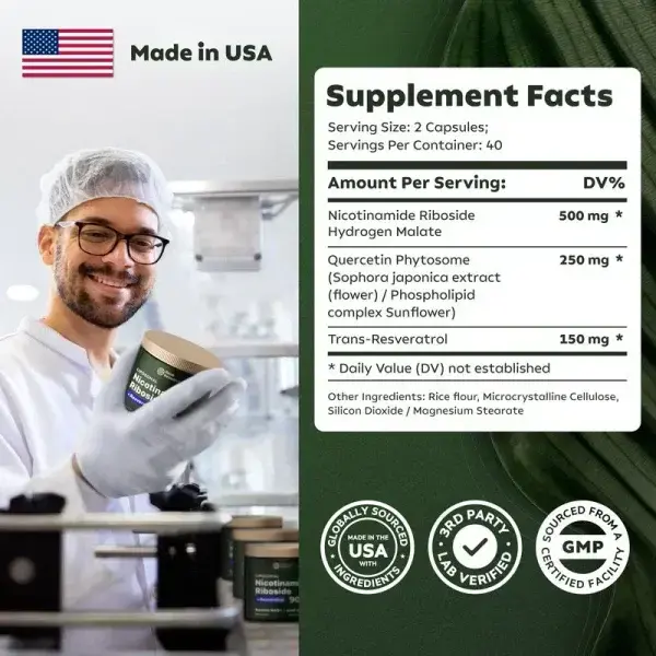 NAD+ Nicotinamide Riboside & Resveratrol - Image 4
