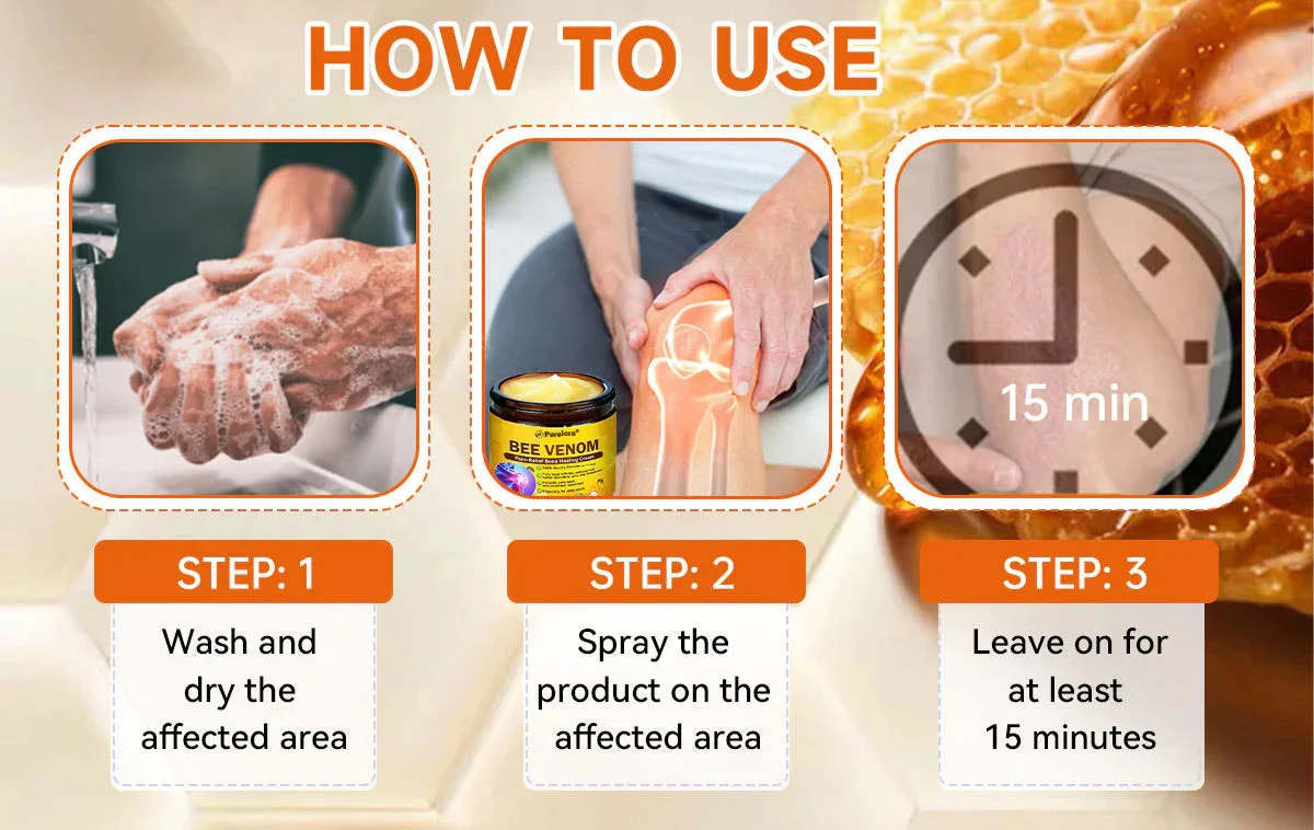 Bee Venom Pain Relief Joint Repair Cream - Image 22