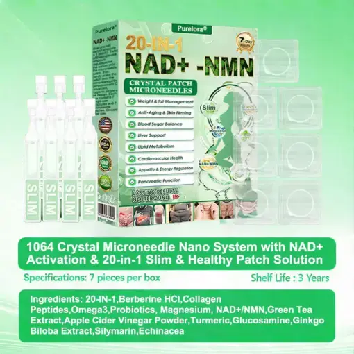 1064 Crystal Microneedle Nano System with NAD⁺ Activation & 20-in-1 Slim & Healthy Pacth Solution - Image 9