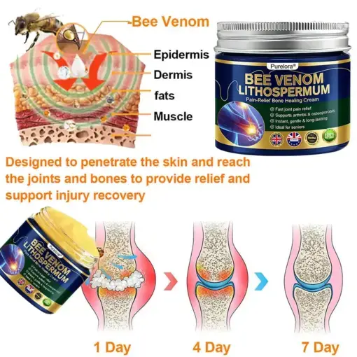 BEE VENOM LITHOSPERMUM Pain-Relief Bone Healing Cream - Image 17