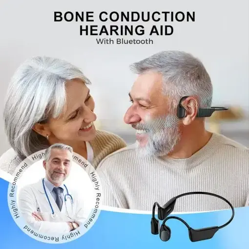 Bone Conduction Smart Hearing Aid Bluetooth Earphones