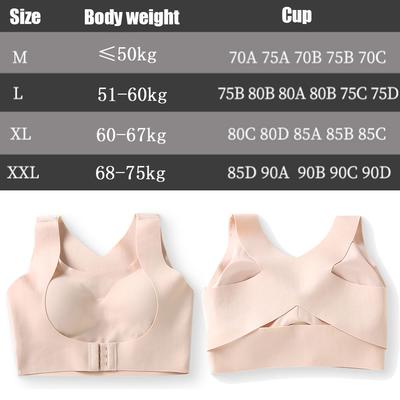 Seamless Front Buckle Support Bra - Image 5