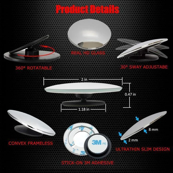 Blind Spot Removal Mirror (2pcs) - Image 3