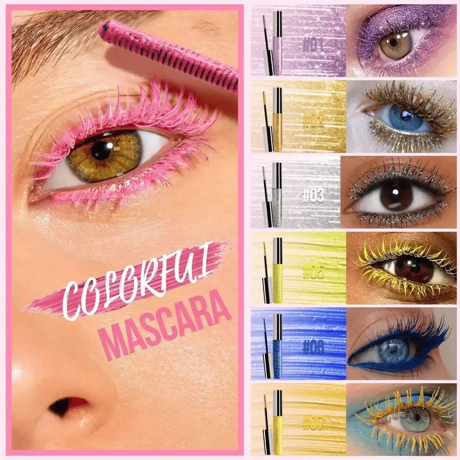 Colorful Glitter Mascara - Image 2
