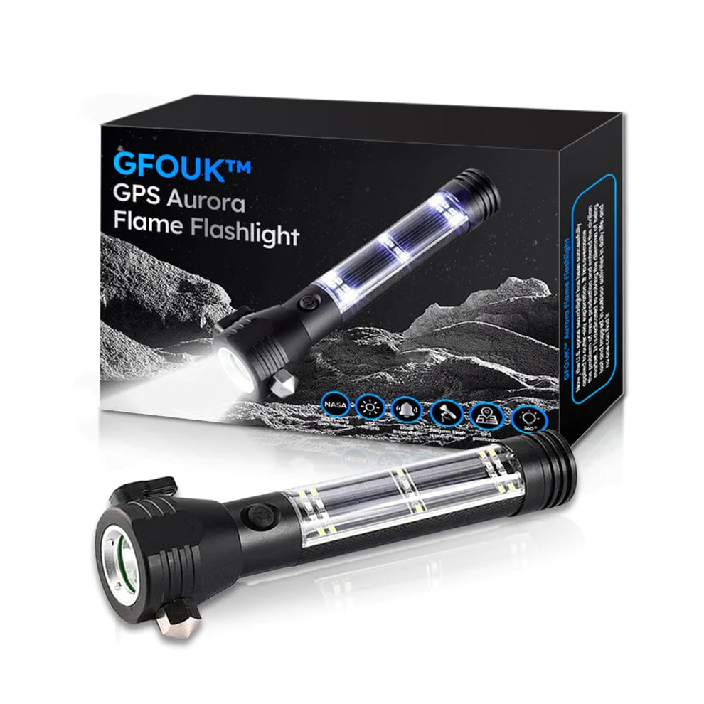 GPS Aurora Flame Flashlight