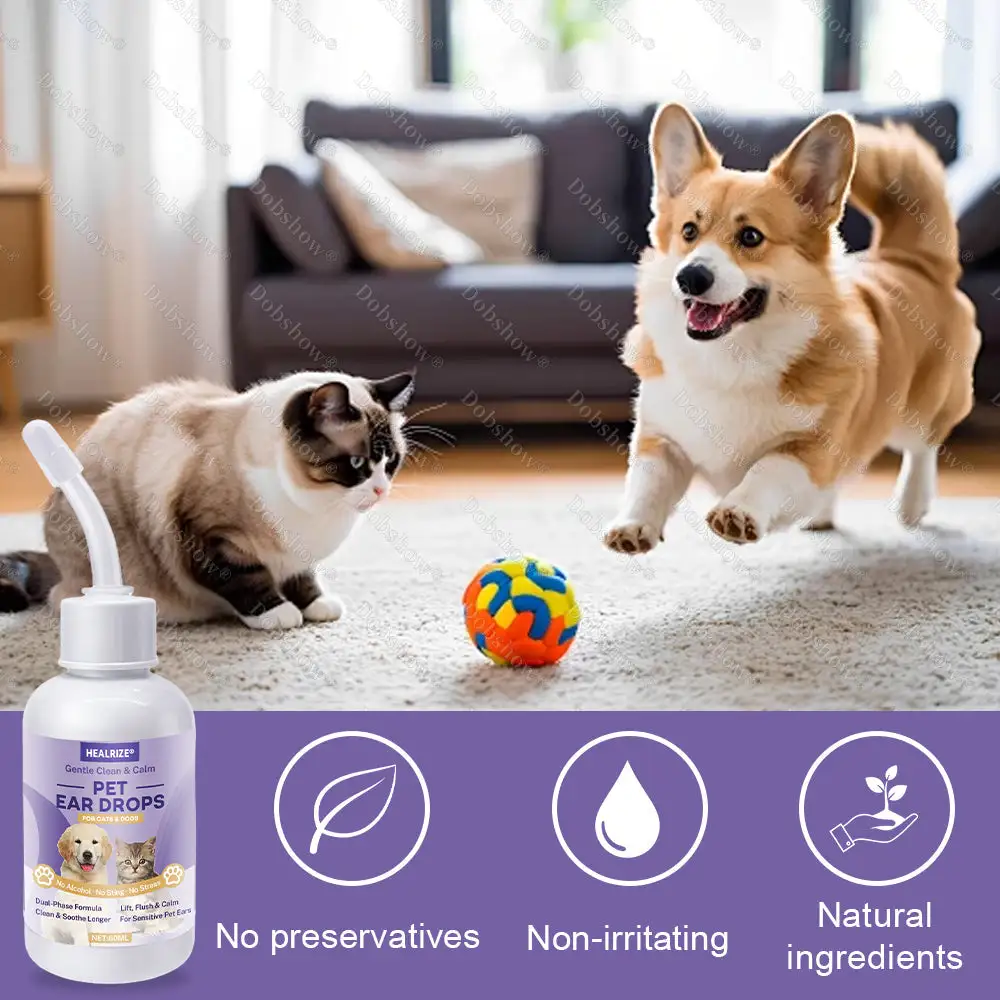 Gentle Clean & Calm Pet Ear Drops - Image 4