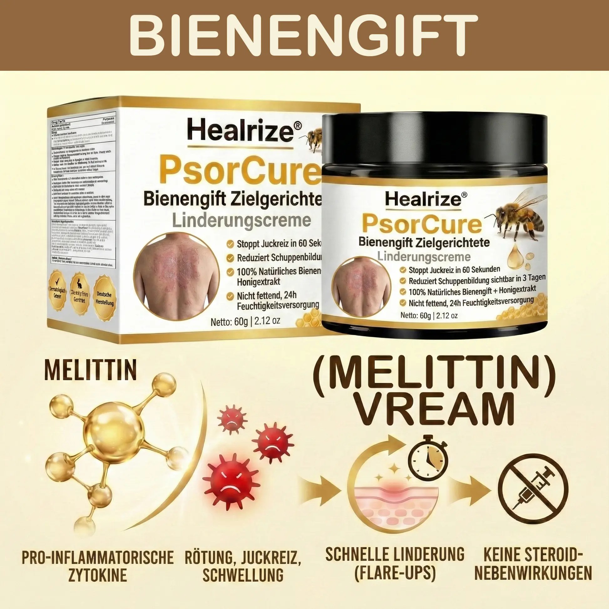 PsorCure Bienengift Zielgerichtete Linderungscreme⁷ - Image 7