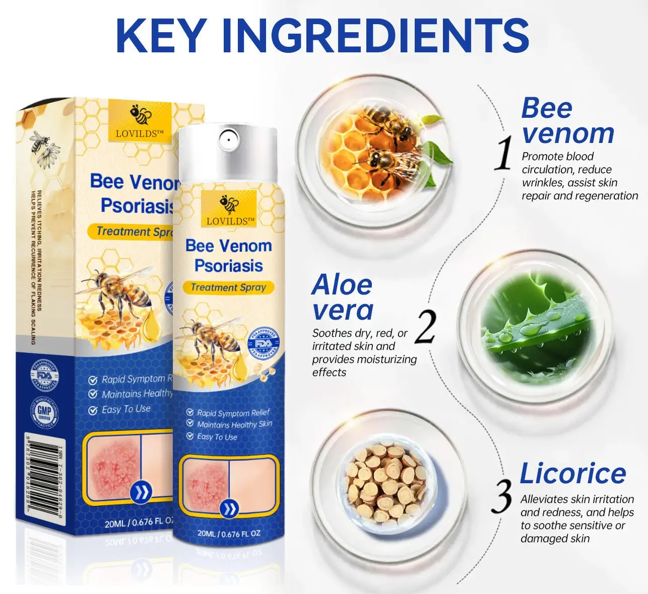 PsoriaHeal Bee Venom Psoriasis Treatment Spray - Image 10