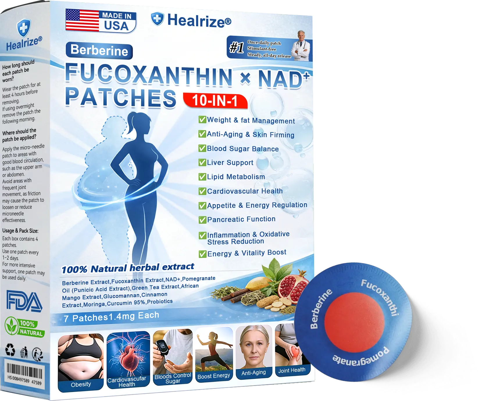 ๐๐๐ซ๐ฏ๐ฒ๐ซ๐ข๐ง๐ ยท Fucoxanthin ร NADโบ ๐๐-๐ข๐ง-๐ Highly Absorbale ๐๐๐ญ๐๐ - Image 10