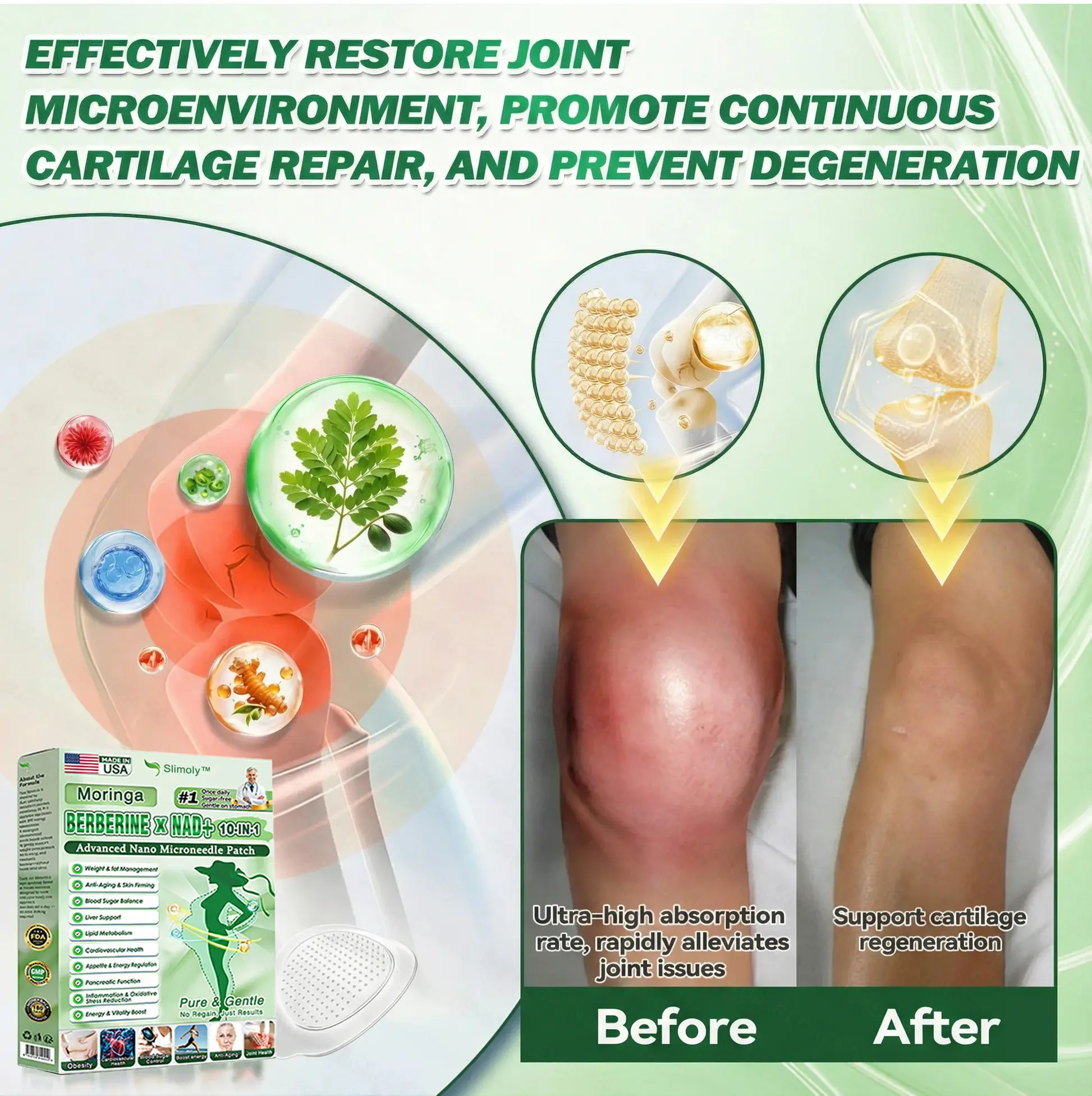 Moringa & Berberine 10-IN-1 Advanced Nano Microneedle Patch - Image 7