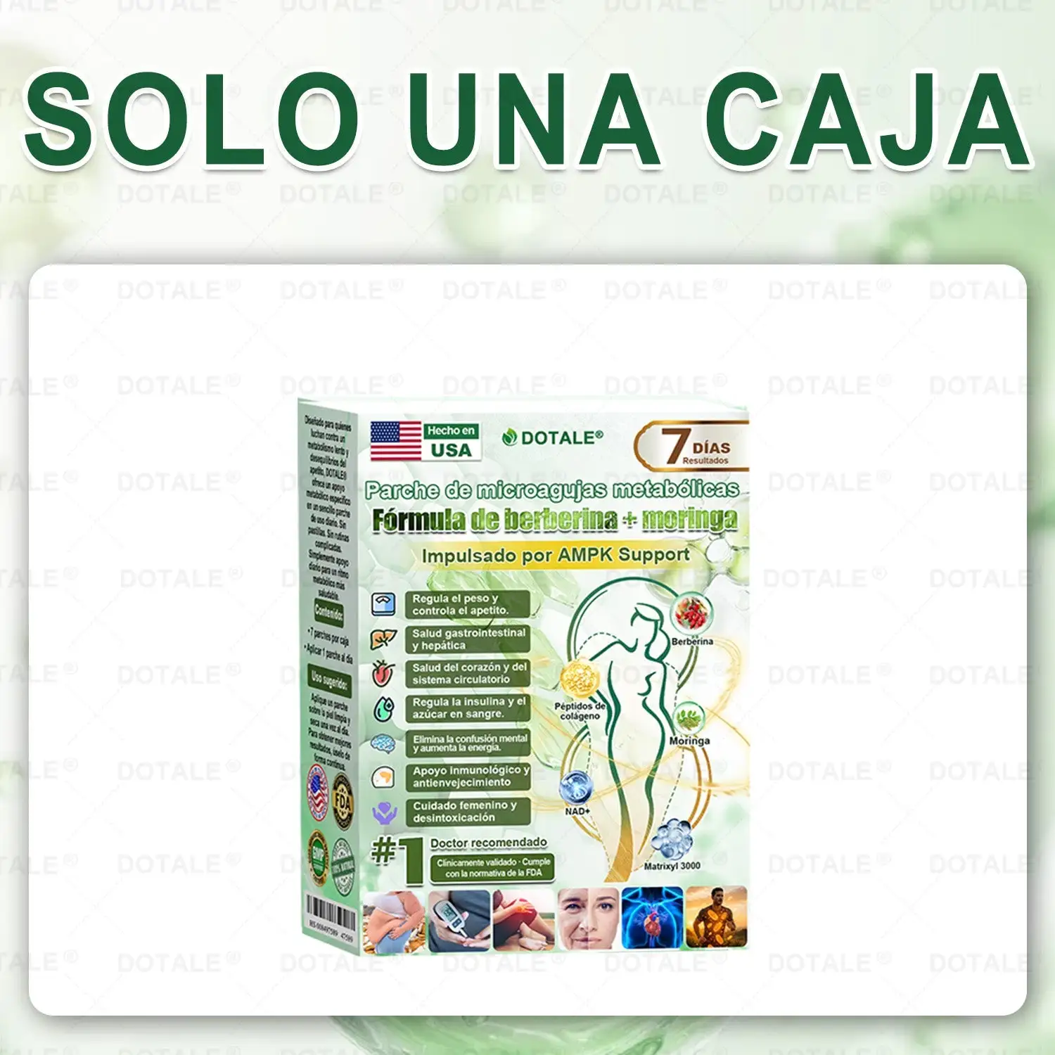 Parche de Microagujas Nano Avanzado 10 en 1 con Moringa Berberina y NAD+ - Image 23