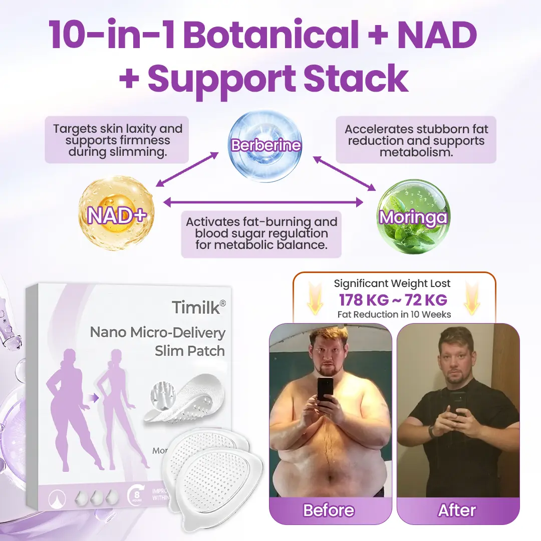 Nano Micro-Delivery Slim Patch — Moringa·Berberine x NAD+ 10-in-1 - Image 5