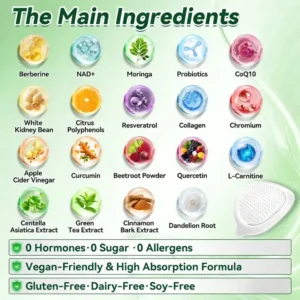 Alternative view of 🔥 Customer Favorite | Moringa Berberine × NAD⁺ 10-in-1 Nano Microneedle Patch