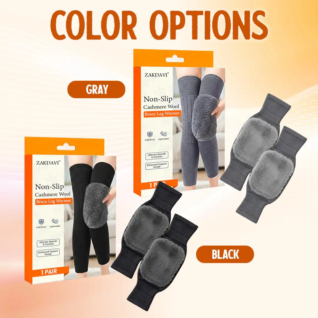 Non-Slip Cashmere Wool Brace Leg Warmer - Image 11