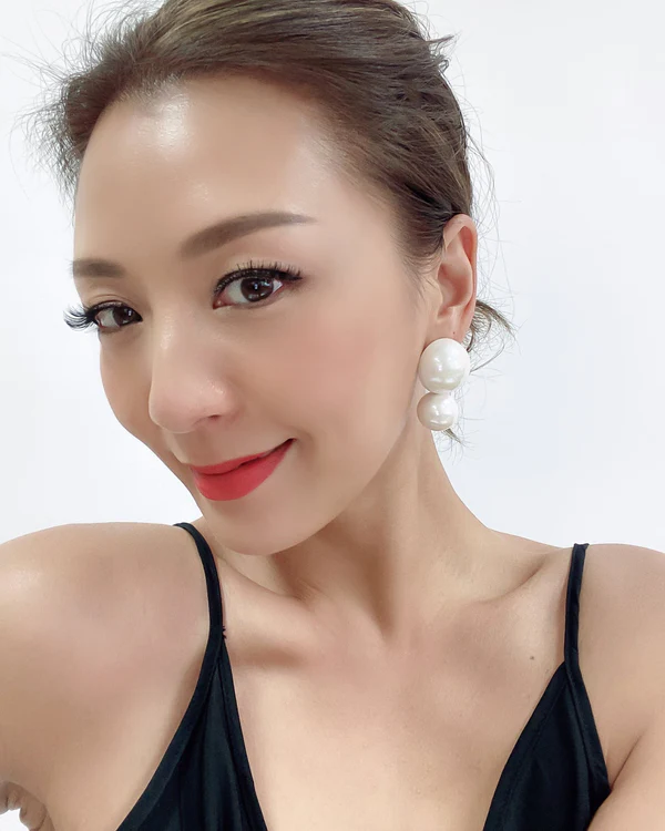 double pearls earrings *pre-order* - Image 3