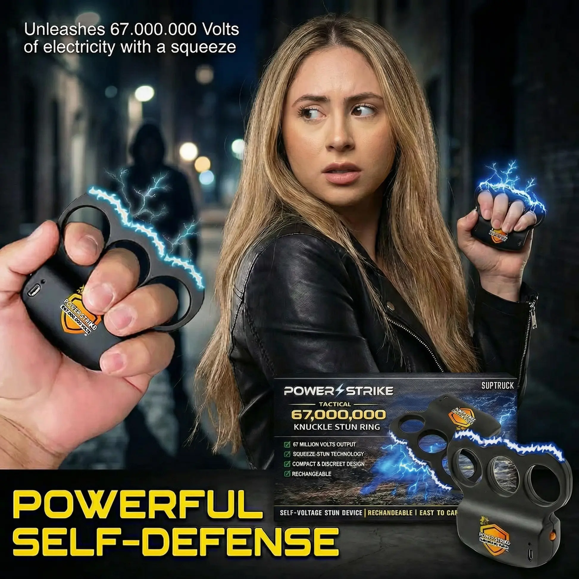 ️💥 2026 Hot Sale 70% OFF ️🔥 POWERSTRIKE Extreme 67,000,000 Knuckle Stun Ring ⚡ - Image 3