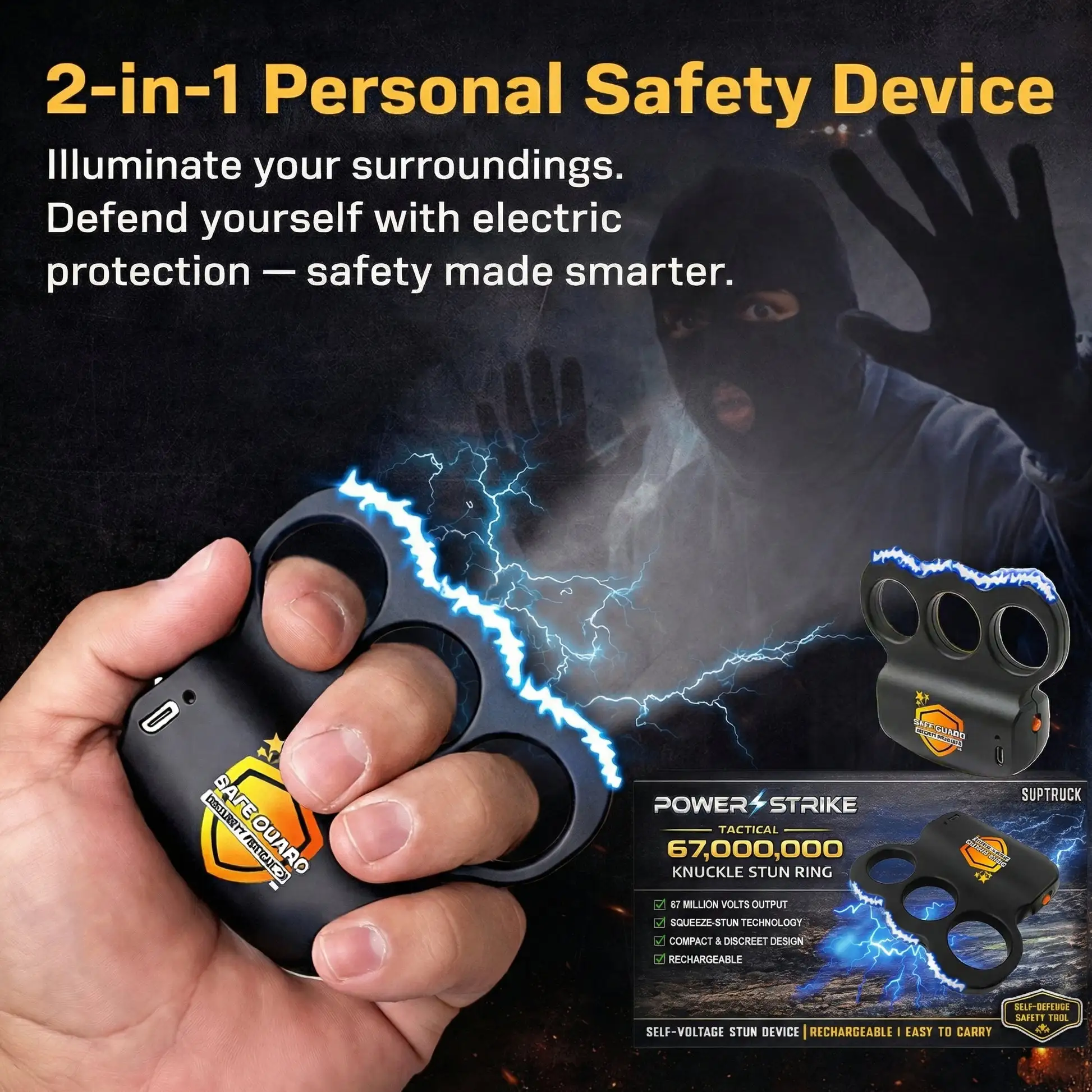 ️💥 2026 Hot Sale 70% OFF ️🔥 POWERSTRIKE Extreme 67,000,000 Knuckle Stun Ring ⚡ - Image 4