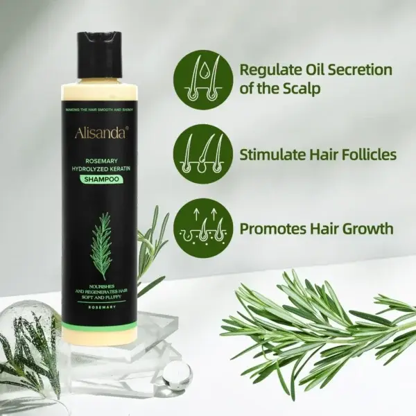 Rosemary Hydrolyzed Keratin Shampoo - Image 3