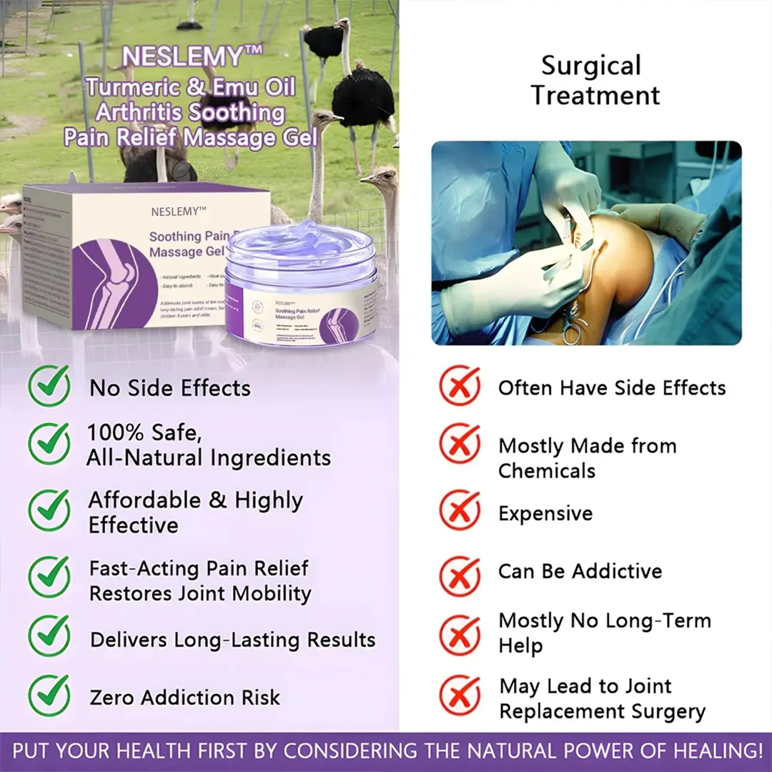 Pain Relief Gel – With Turmeric & Emu Oil for Arthritis & Joint Support - Image 3