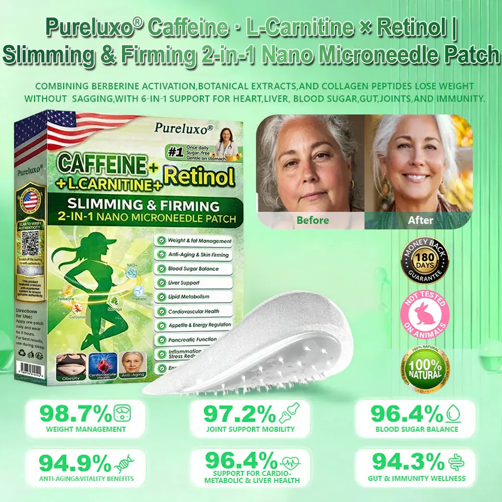 Caffeine · L-Carnitine × Retinol | Slimming & Firming 2-in-1 Nano Microneedle Patch - Image 11