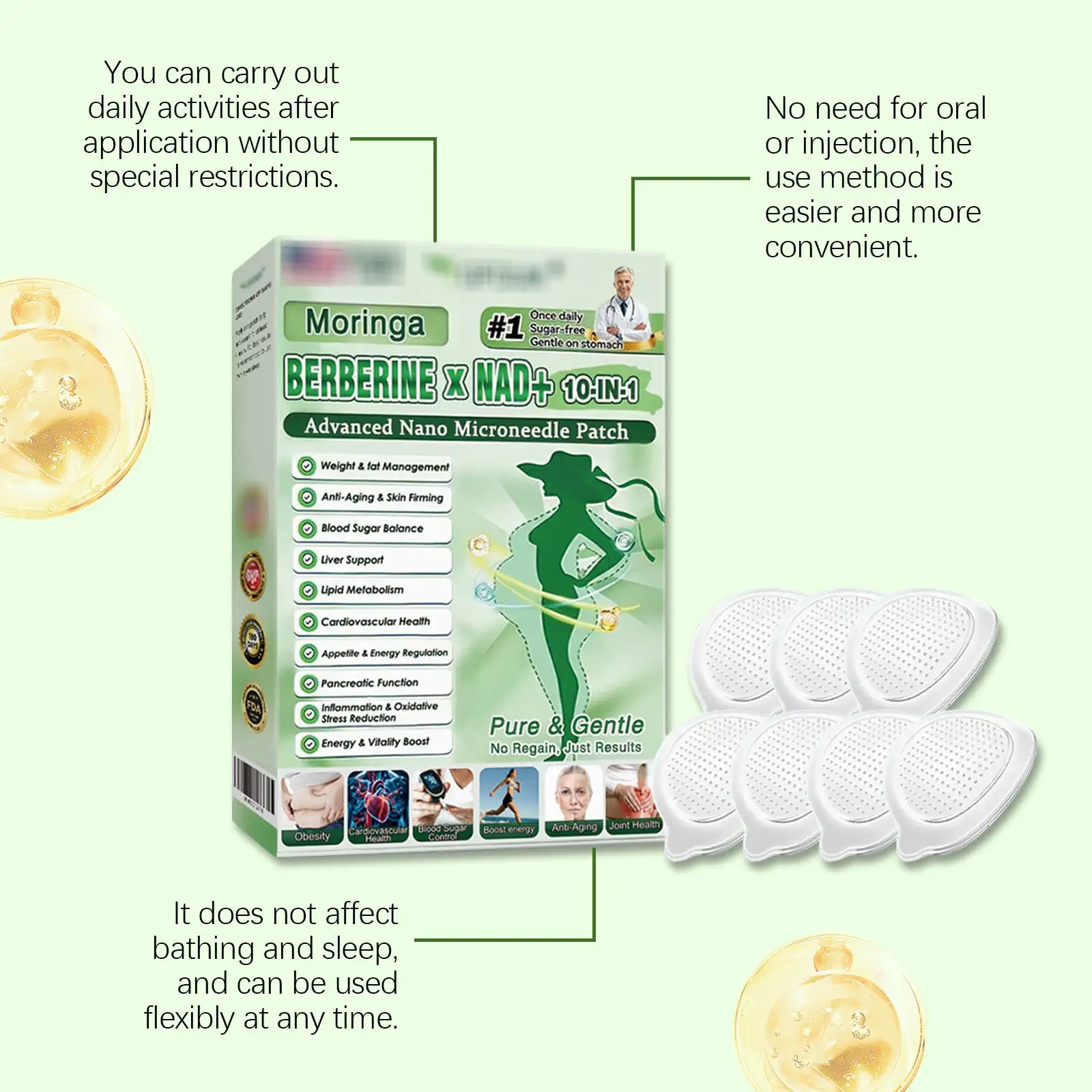 Healrize Moringa 10-in-1 Advanced Nano Microdarts Patch - Image 5