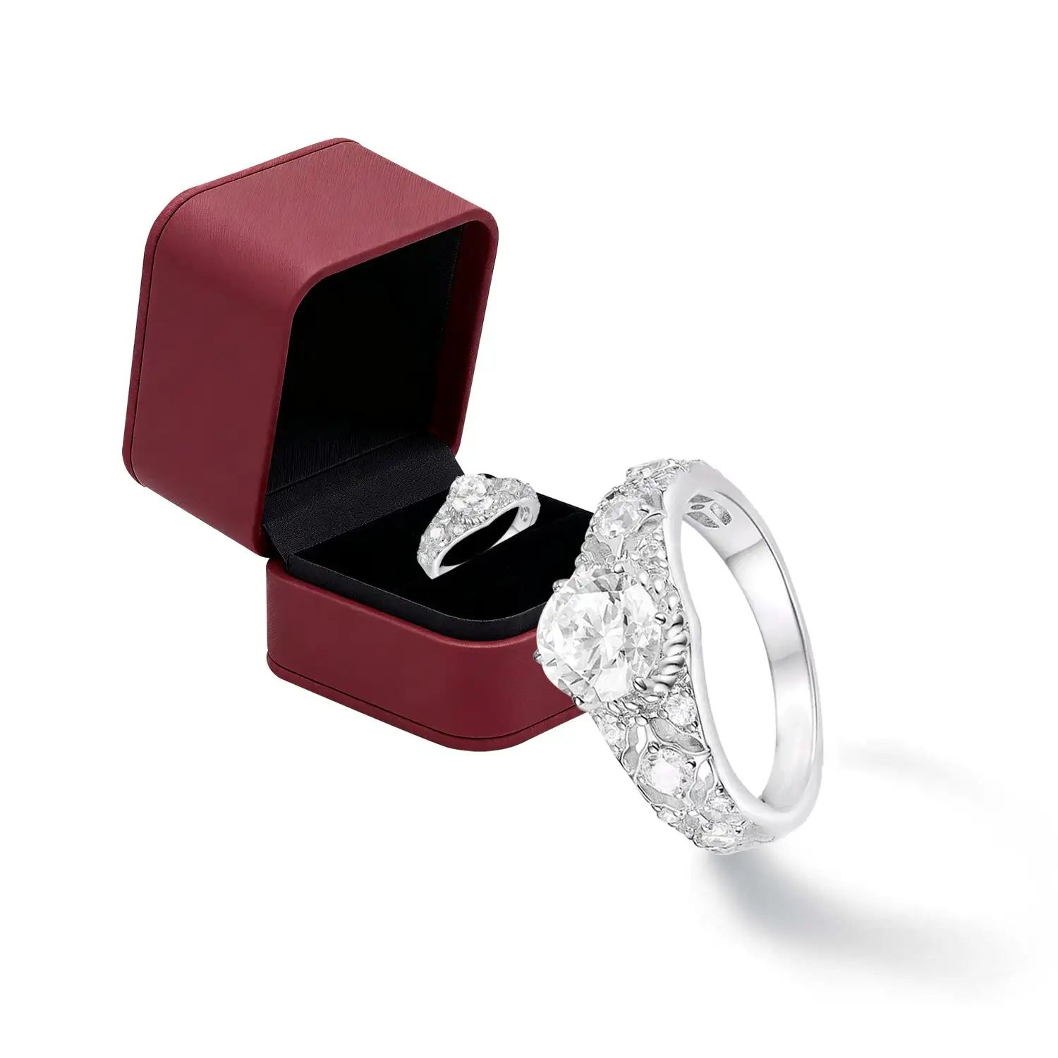 Magnetology Moissanite Diamond Ring - Image 14