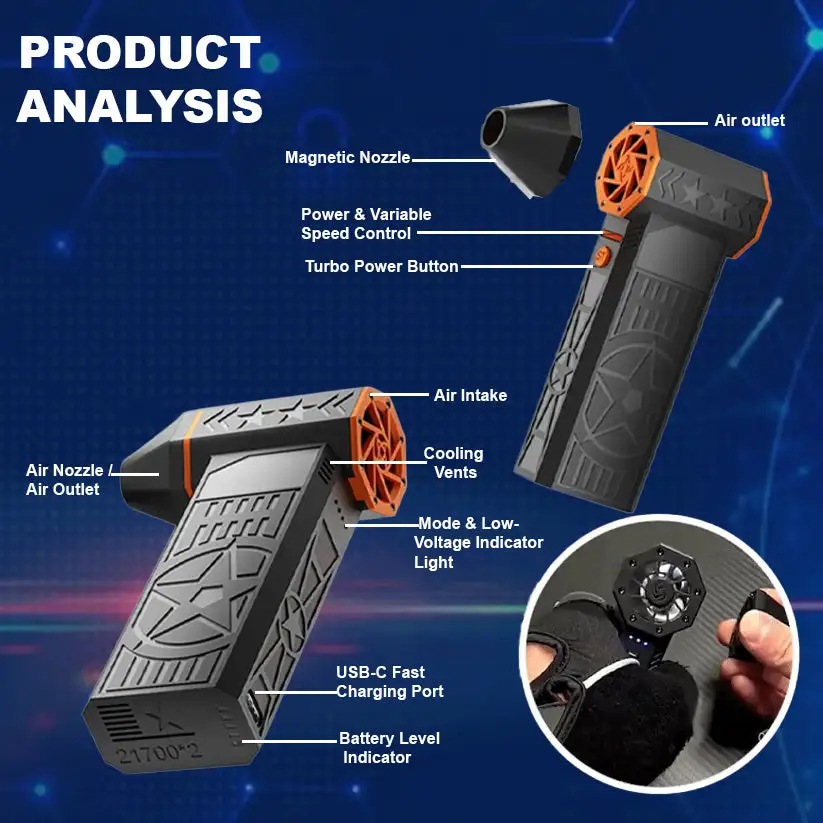 🔥Last Day Sale!50% OFF!🔥2026 Upgrade TAILEDEN 12000W Thermal Snow Blower - Image 7