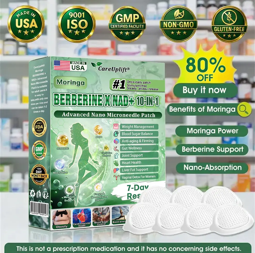 🏥𝐎𝐟𝐟𝐢𝐜𝐢𝐚𝐥 𝐔𝐒 𝐒𝐭𝐨𝐫𝐞 | 🧑⚕️🩺 Moringa · Berberine × NAD+ 𝟏𝟎-𝐢𝐧-𝟏 𝐀𝐝𝐯𝐚𝐧𝐜𝐞𝐝 𝐍𝐚𝐧𝐨 𝐌𝐢𝐜𝐫𝐨𝐧𝐞𝐞𝐝𝐥𝐞 𝐏𝐚𝐭𝐜𝐡
