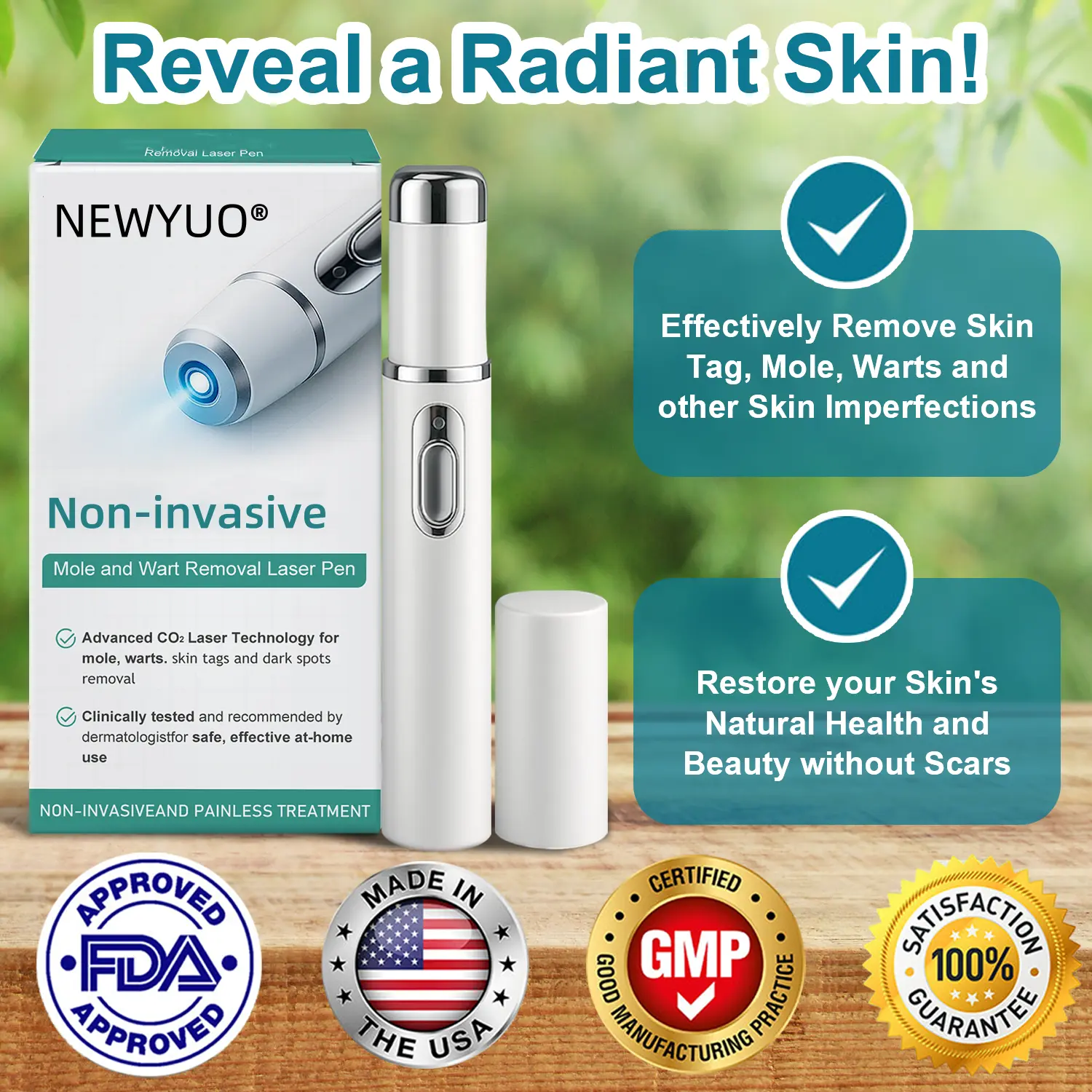 Non-invasive Mole and Wart Removal Laser Pen