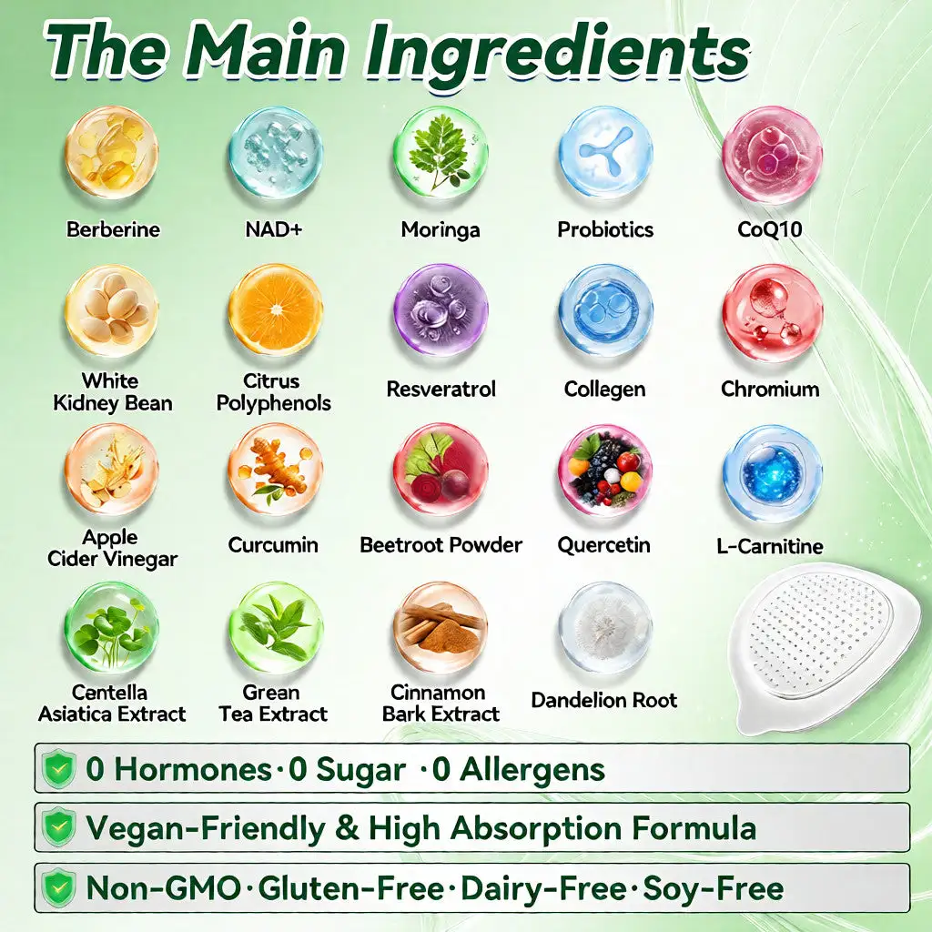 Moringa & Berberine 10-in-1 Advanced Nano Microneedle Patch - Image 6