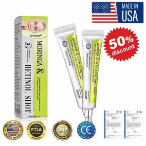 🧠👨‍⚕️Made and shipped from the USA moringa & Vita-A Retinol Shot Wrinkle-Lift Tightening cream - Last Day Promotion 50% OFF