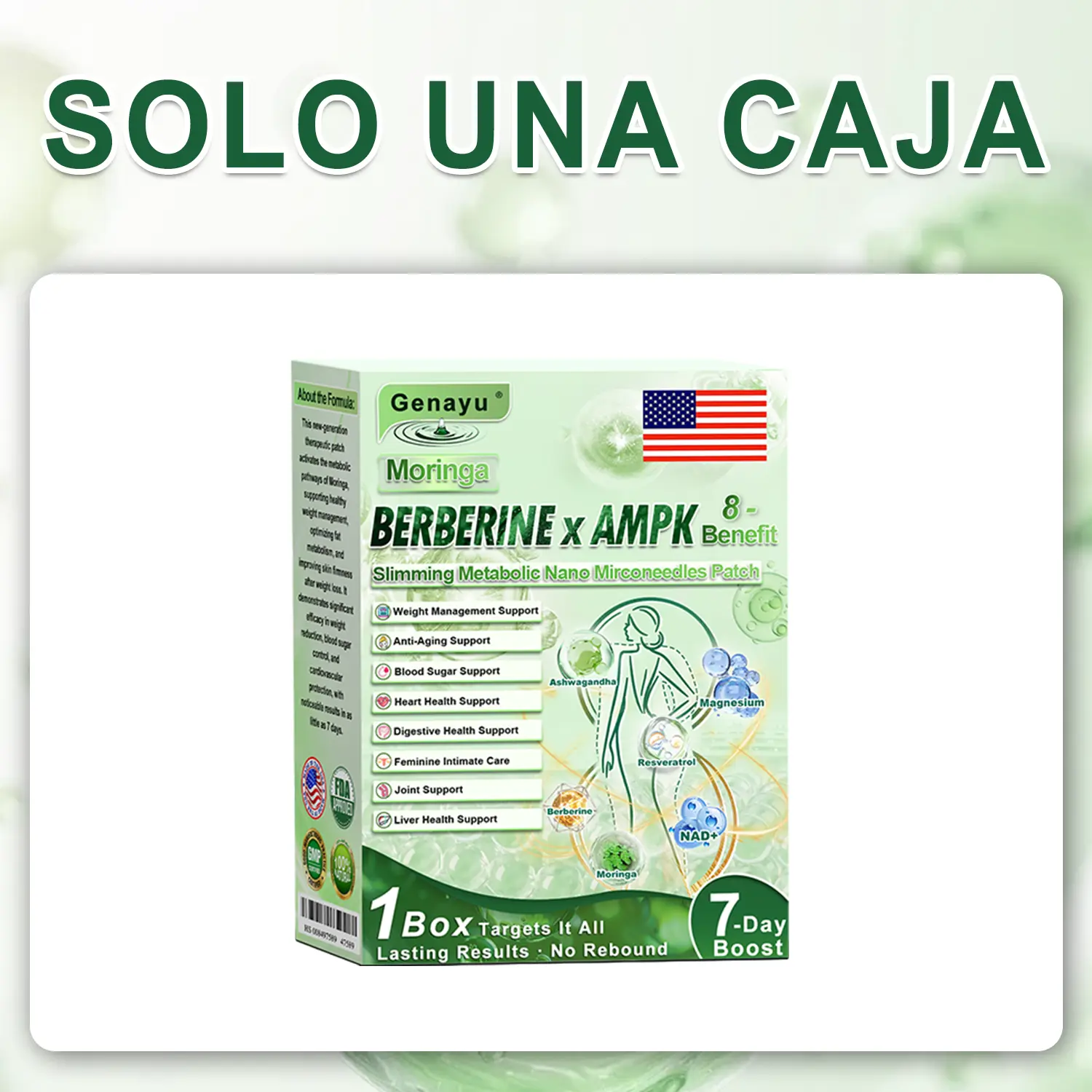 Parche de Microagujas Nano Avanzado 10 en 1 con Moringa, Berberina y NAD+ - Image 17