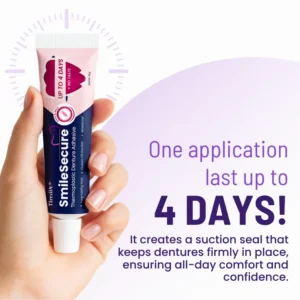 Alternative view of SmileSecure Thermoplastic Denture Adhesive