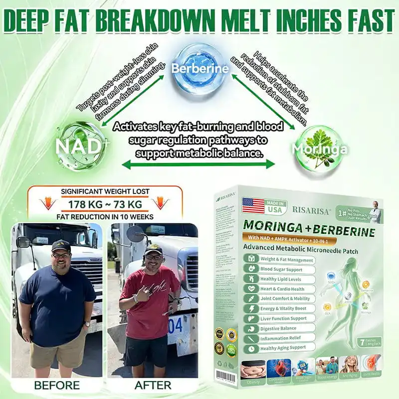 Moringa · Berberine × NAD+ 𝟏𝟎-𝐢𝐧-𝟏 𝐀𝐝𝐯𝐚𝐧𝐜𝐞𝐝 𝐍𝐚𝐧𝐨 𝐌𝐢𝐜𝐫𝐨𝐧𝐞𝐞𝐝𝐥𝐞 𝐏𝐚𝐭𝐜𝐡 - Image 11
