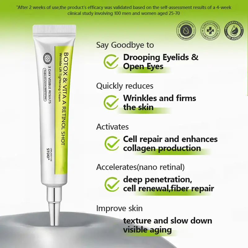 BOTOX & VITA A RETINOL SHOT Wrinkle Lift Tightening Cream - Image 9