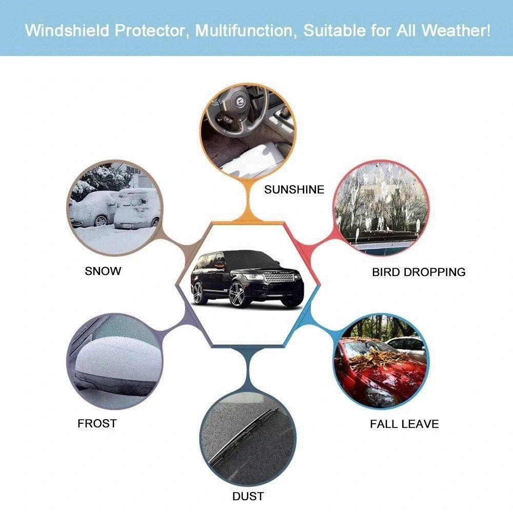 (🎄Early-Christmas Flash Sale🎄-48% OFF)Universal Premium Windshield Snow Cover Sunshade - Image 7