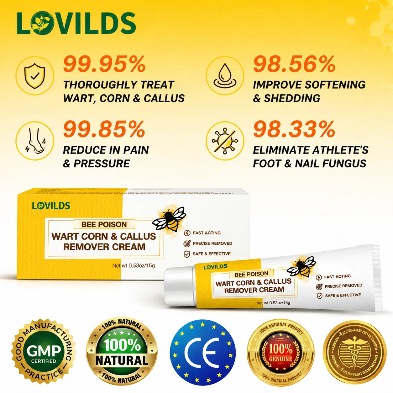 BEE POISON Corn & Callus Remover Cream - LOVILDS